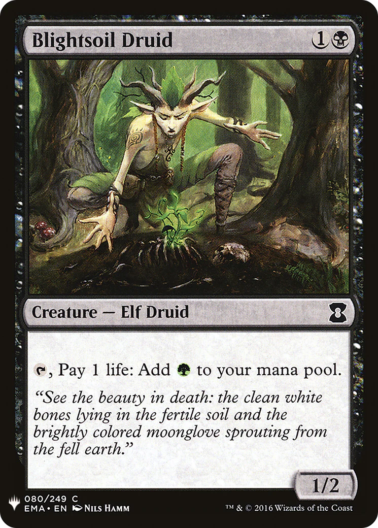 Blightsoil Druid (LIST-080) - The List