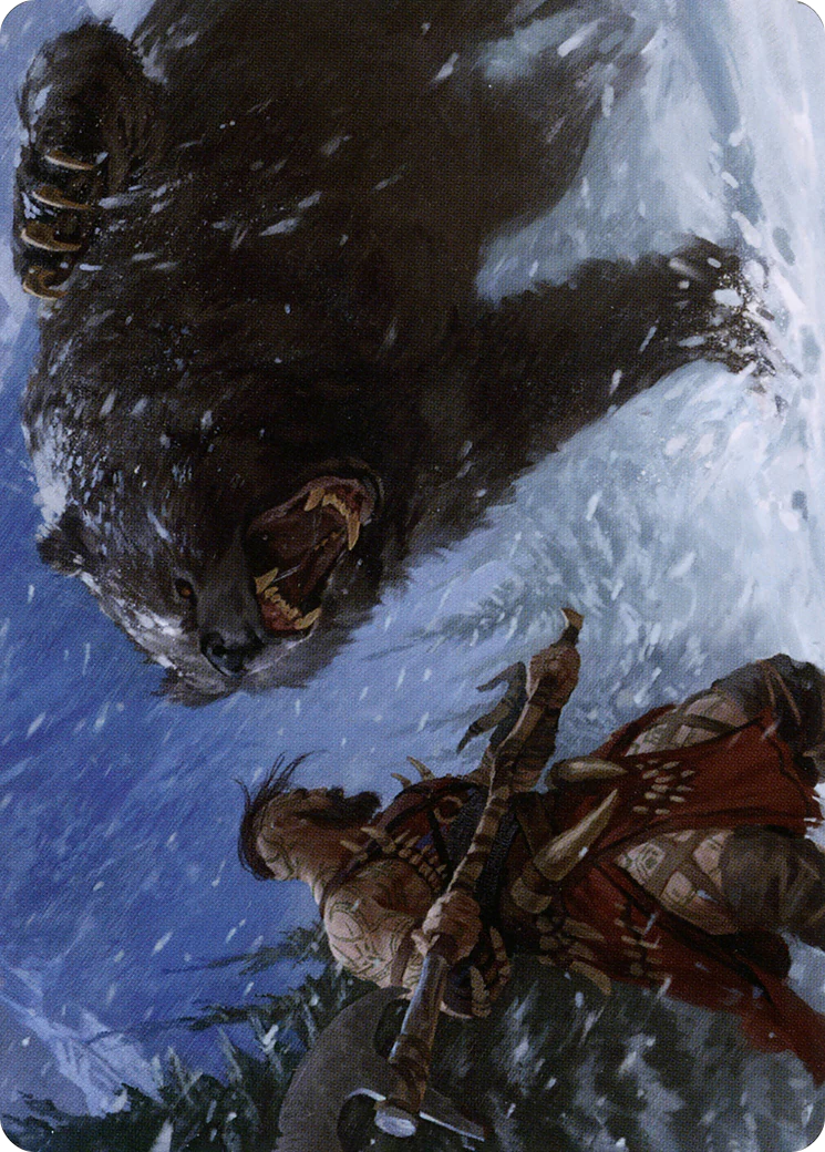 Blizzard Brawl // Blizzard Brawl (ASKHM-041)  - Art Series: Kaldheim (Borderless) - Image 3