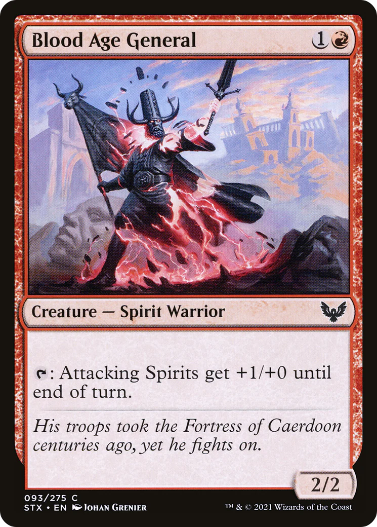 Blood Age General (STX-093)  Foil - Strixhaven: School of Mages