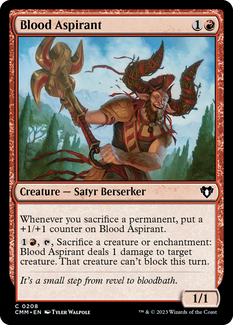 Blood Aspirant (CMM-208)  Foil - Commander Masters
