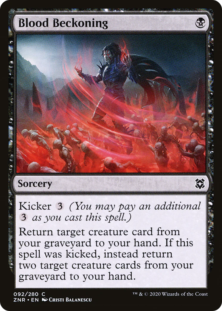 Blood Beckoning (ZNR-092) Foil - Zendikar Rising