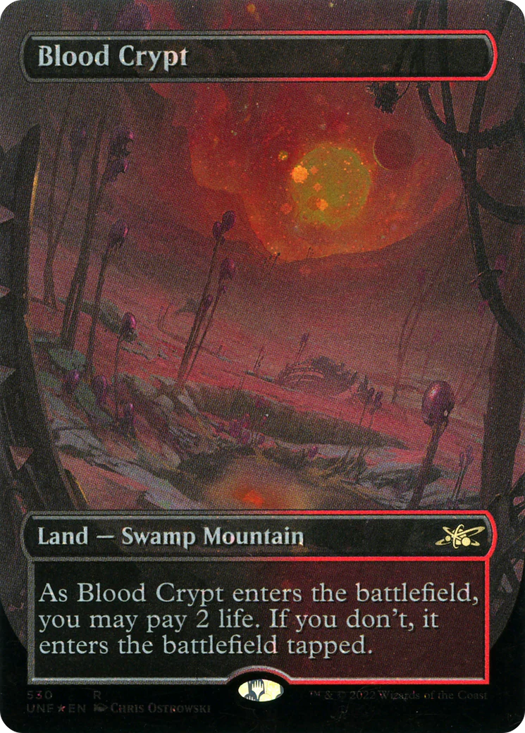 Blood Crypt (Borderless) (Galaxy Foil) (UNF-530) Foil - Unfinity