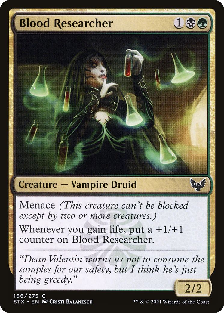 Blood Researcher (STX-166)  Foil - Strixhaven: School of Mages