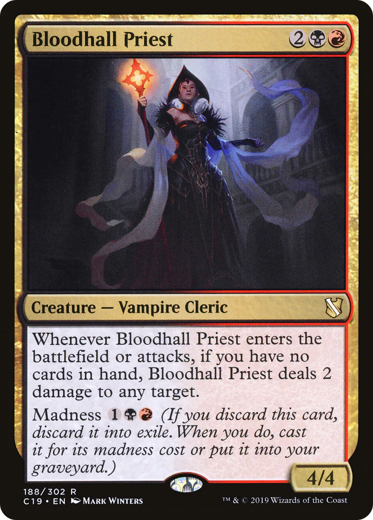 Bloodhall Priest (C19-188)  - Commander 2019