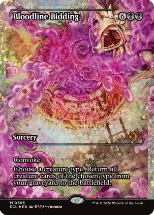 Bloodline Bidding (Showcase) (Fracture Foil) (ECL-395) Foil - Lorwyn Eclipsed