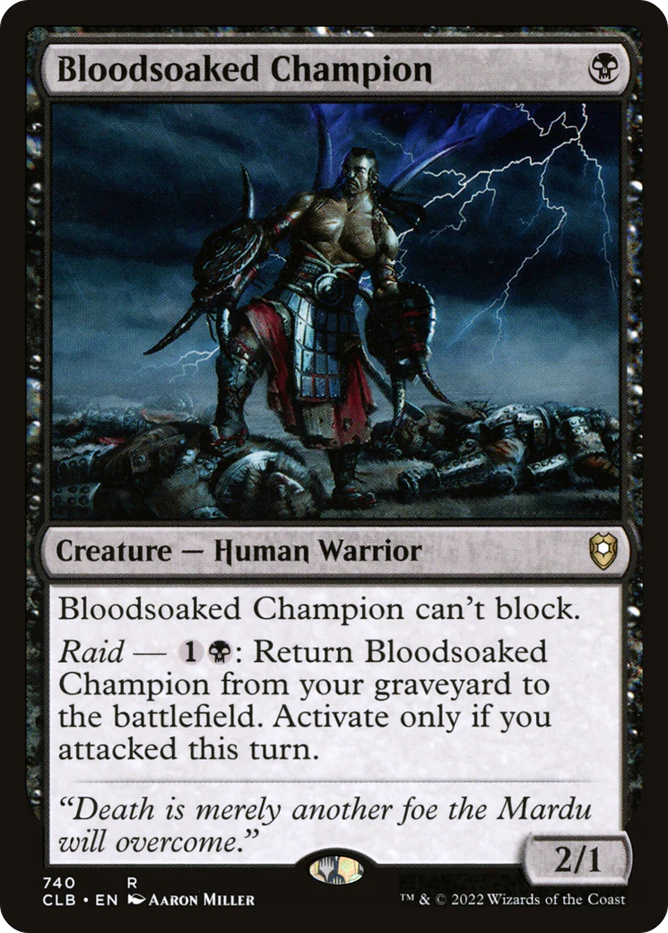 Bloodsoaked Champion (CLB-740)  - Commander Legends: Battle for Baldur's Gate
