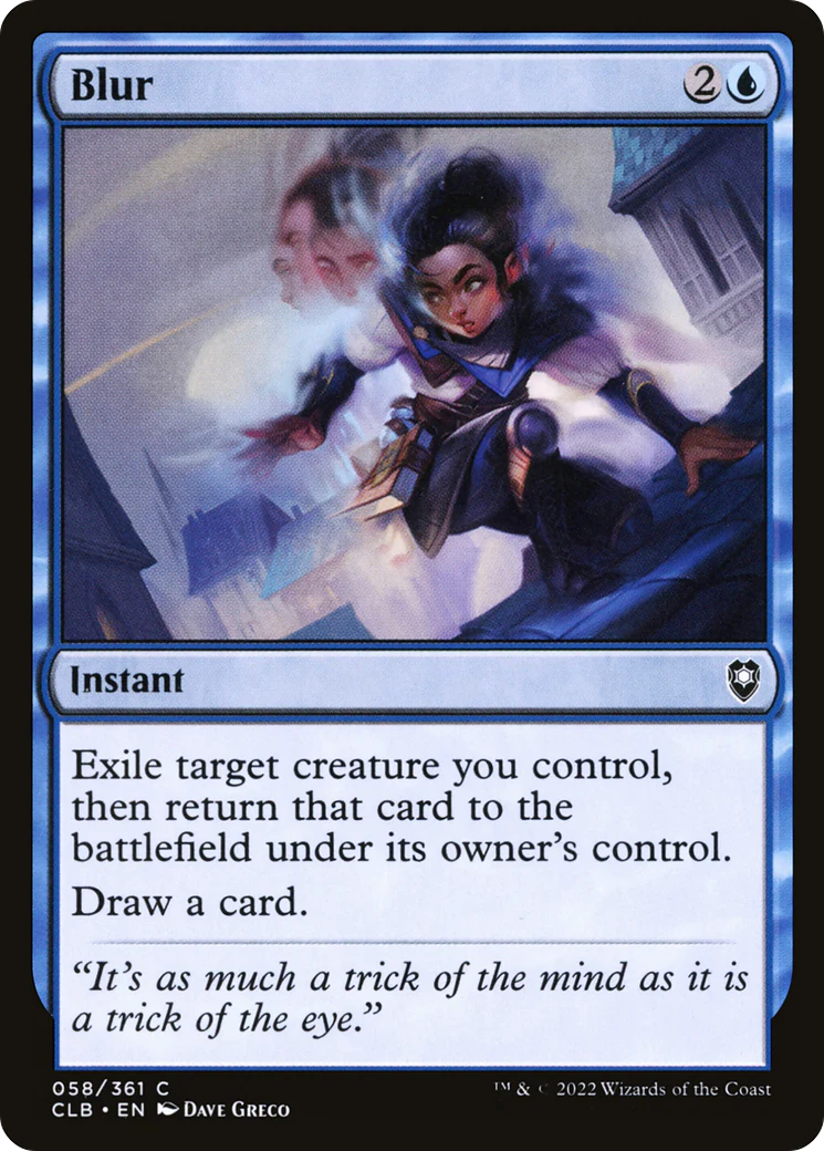 Blur (CLB-058)  Foil - Commander Legends: Battle for Baldur's Gate