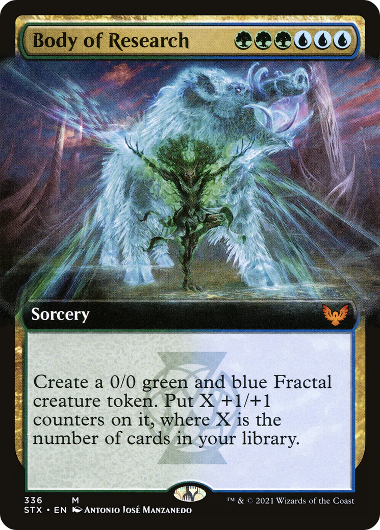Body of Research (Extended Art) (STX-336)  - Strixhaven: School of Mages: (Extended Art)