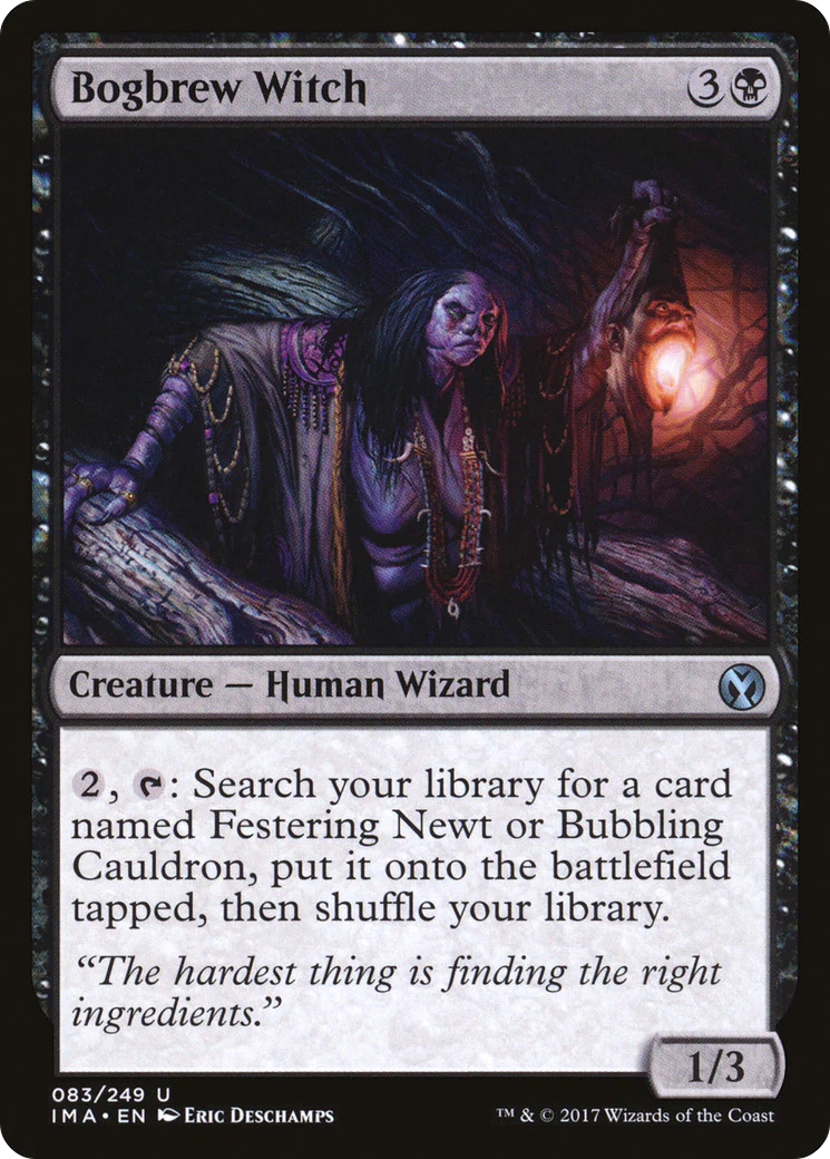 Bogbrew Witch (IMA-083)  Foil - Iconic Masters