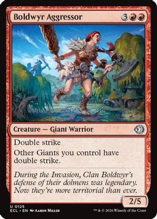 Boldwyr Aggressor (ECL-125) Foil - Lorwyn Eclipsed