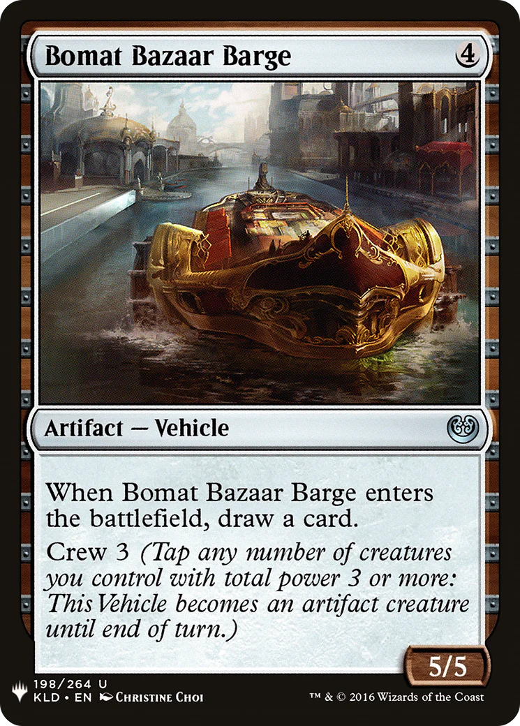 Bomat Bazaar Barge (LIST-198)  - The List