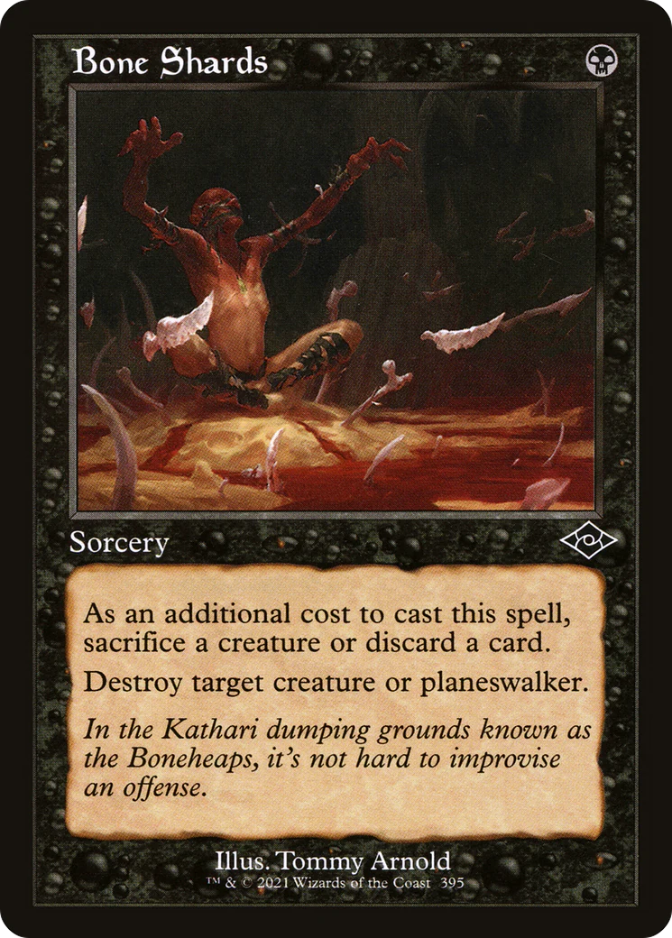 Bone Shards (Retro Frame) (MH2-395)  Foil - Modern Horizons 2