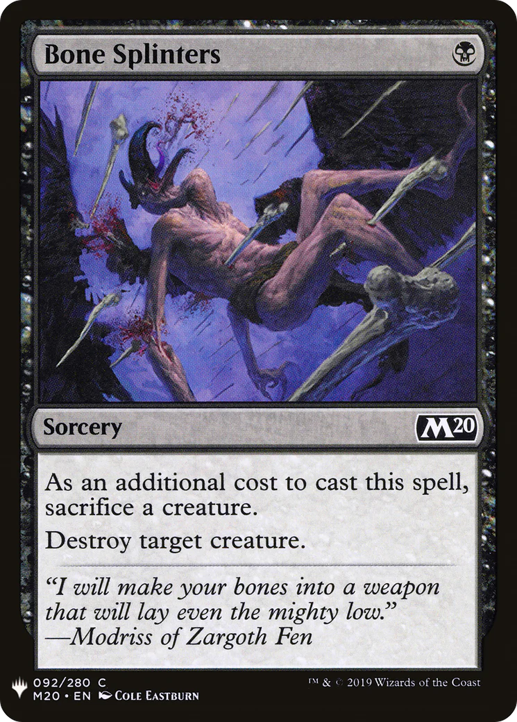 Bone Splinters (LIST-092)  - The List