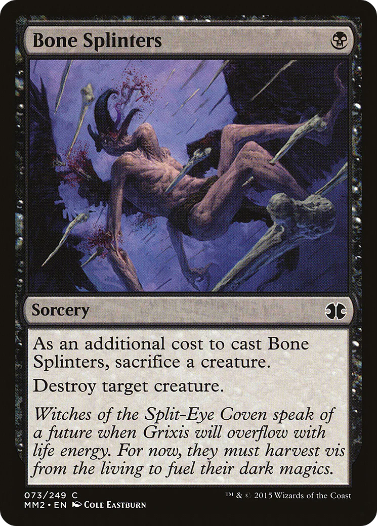 Bone Splinters (MM2-073)  Foil - Modern Masters 2015
