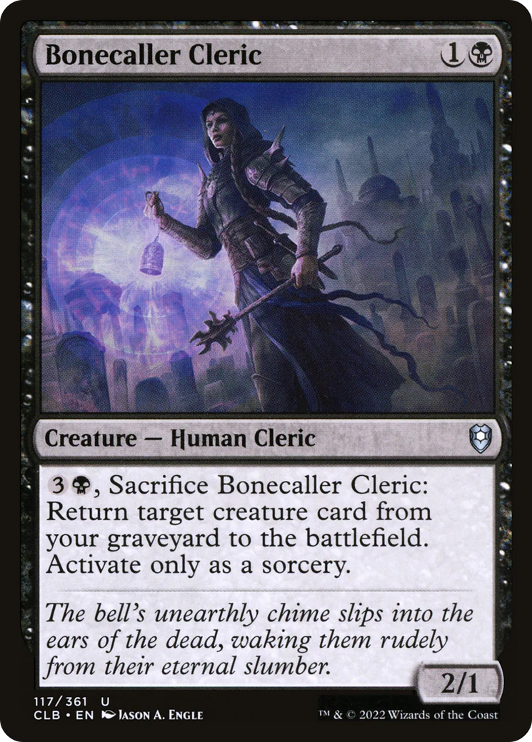 Bonecaller Cleric (CLB-117)  Foil - Commander Legends: Battle for Baldur's Gate