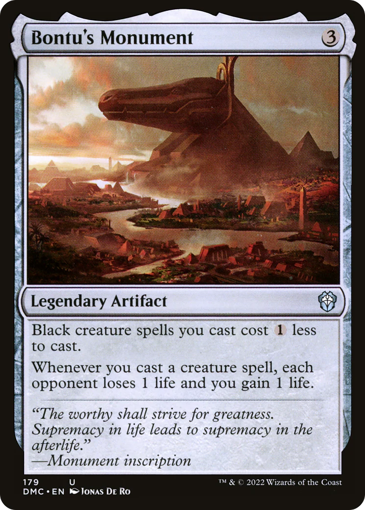 Bontu's Monument (DMC-179)  - Dominaria United Commander