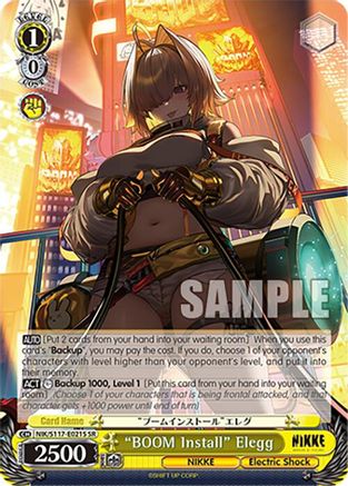 "BOOM Install" Elegg (SR) (NIK/S117-E021S SR) - GODDESS OF VICTORY: NIKKE