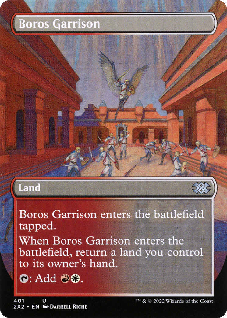 Boros Garrison (Borderless) (2X2-401)  Foil - Double Masters 2022