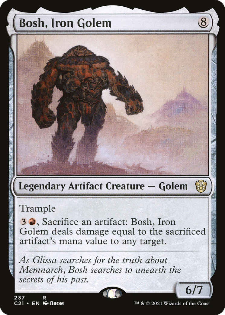 Bosh, Iron Golem (C21-237)  - Commander 2021