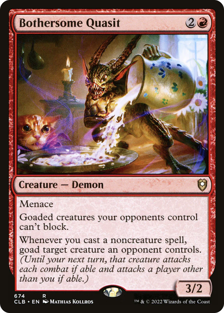 Bothersome Quasit (CLB-674)  - Commander Legends: Battle for Baldur's Gate