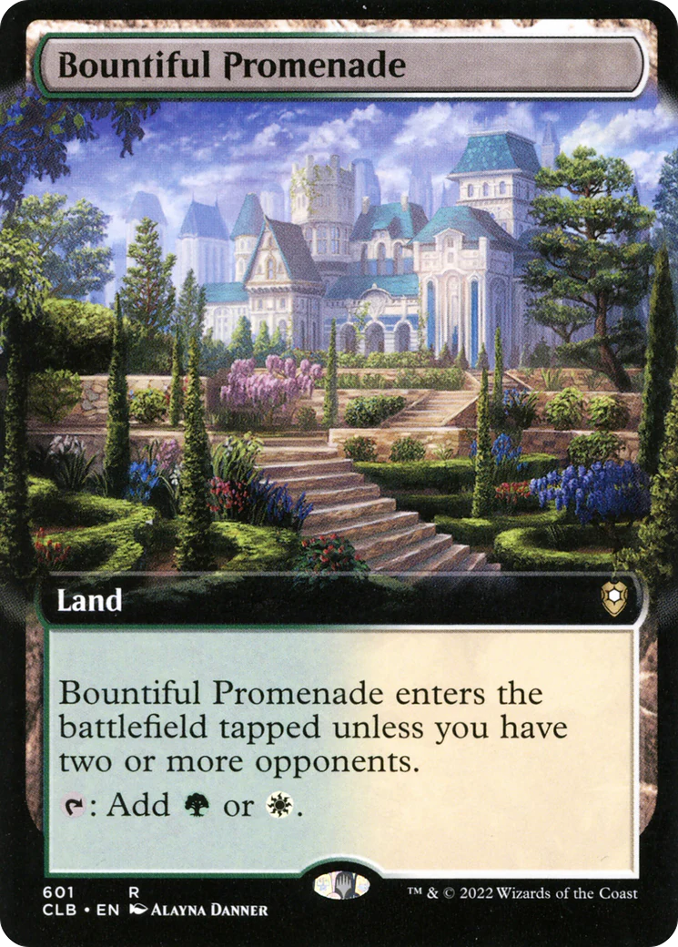 Bountiful Promenade (Extended Art) (CLB-601)  Foil - Commander Legends: Battle for Baldur's Gate: (Extended Art)
