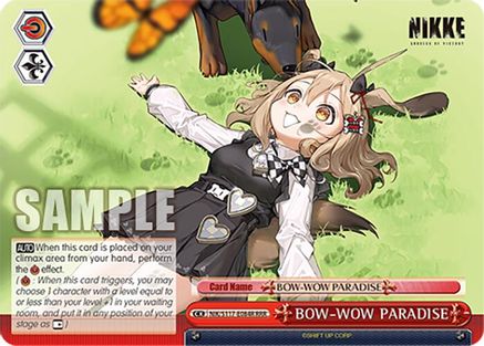 BOW-WOW PARADISE (RRR) (NIK/S117-E084R RRR) - GODDESS OF VICTORY: NIKKE