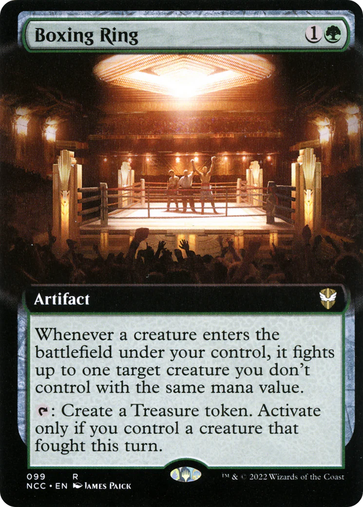 Boxing Ring (Extended Art) (NCC-099)  Foil - New Capenna Commander: (Extended Art)