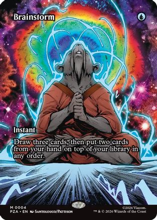 Brainstorm (Borderless) (PZA-004)  Foil - Teenage Mutant Ninja Turtles Eternal-Legal