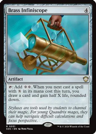 Brass Infiniscope (SOC-051)  - Commander: Secrets of Strixhaven