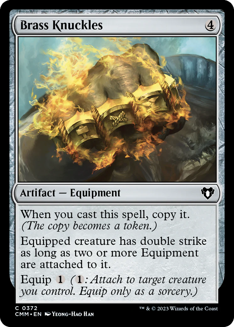 Brass Knuckles (CMM-372)  Foil - Commander Masters