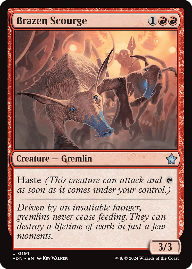 Brazen Scourge (FDN-191)  Foil - Foundations