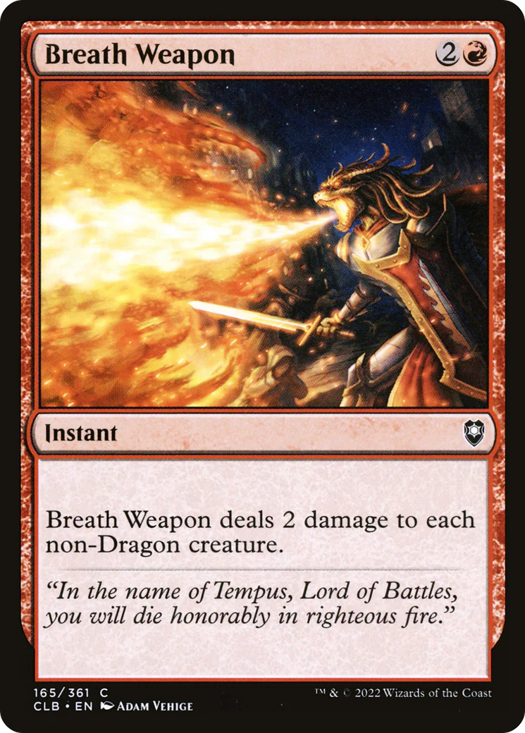 Breath Weapon (CLB-165)  Foil - Commander Legends: Battle for Baldur's Gate