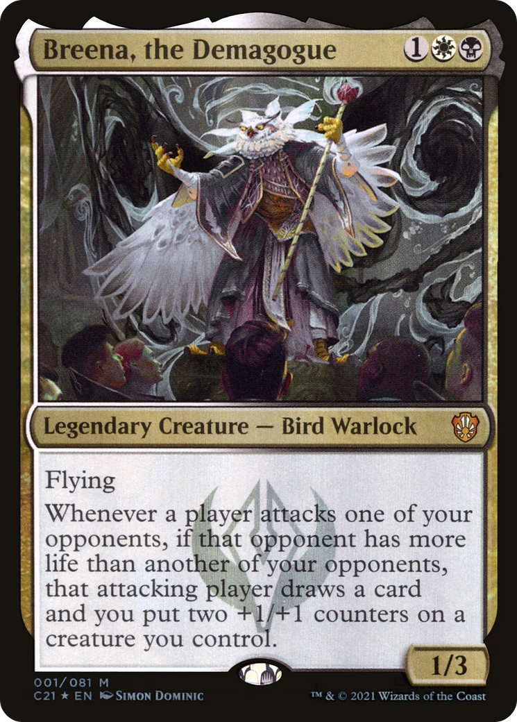 Breena, the Demagogue (C21-001) Foil - Commander 2021