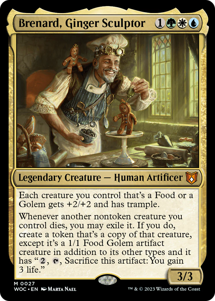 Brenard, Ginger Sculptor (WOC-027)  Foil - Wilds of Eldraine Commander