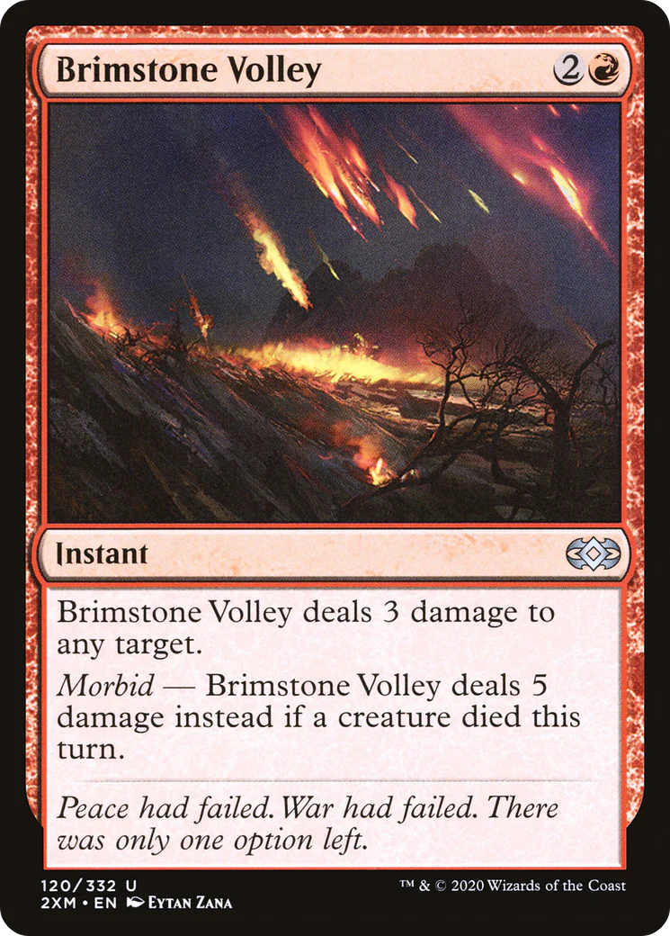 Brimstone Volley (2XM-120)  Foil - Double Masters