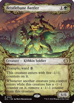 Bristlebane Battler (Showcase) (ECL-325) Foil - Lorwyn Eclipsed