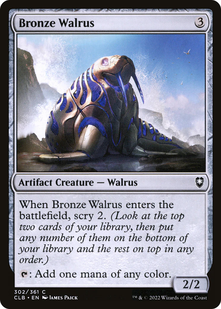 Bronze Walrus (CLB-302) Foil - Commander Legends: Battle for Baldur's Gate