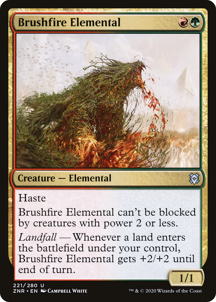 Brushfire Elemental (ZNR-221)  Foil - Zendikar Rising