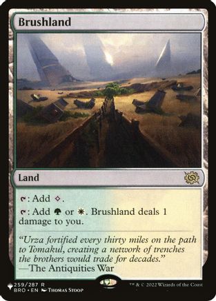 Brushland (BRO) (LIST-259/012)  - The List Reprints