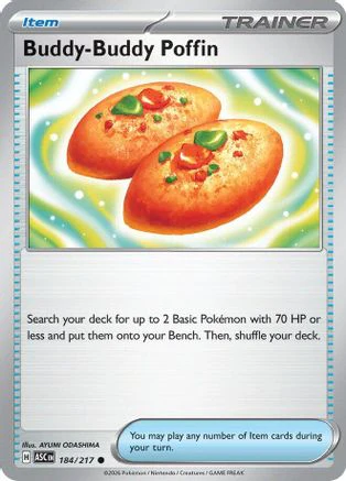 Buddy-Buddy Poffin 184/217  ME Ascended Heroes - Common