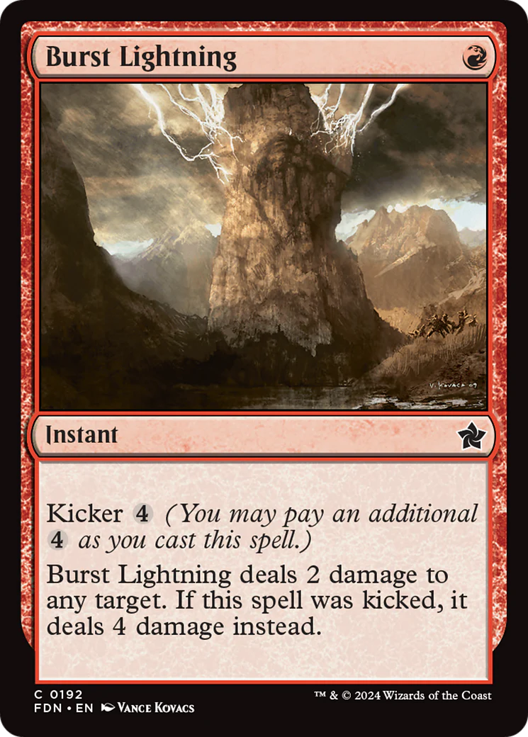 Burst Lightning (FDN-192) Foil - Foundations