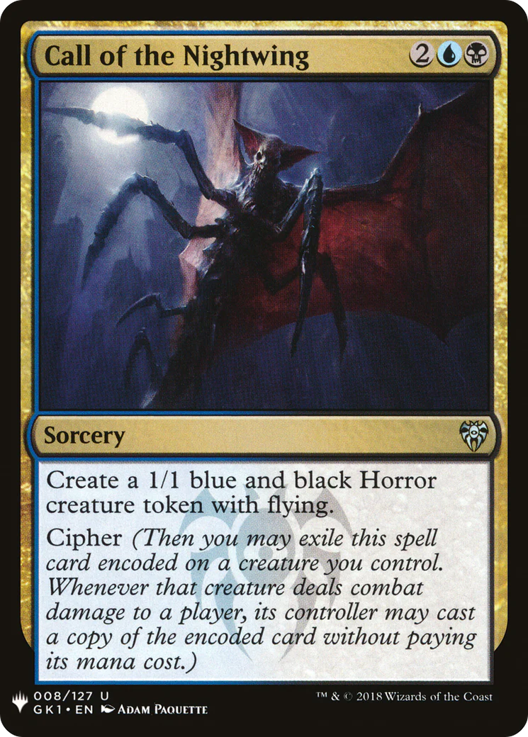Call of the Nightwing (GK1) (LIST-GK1-8)  - The List