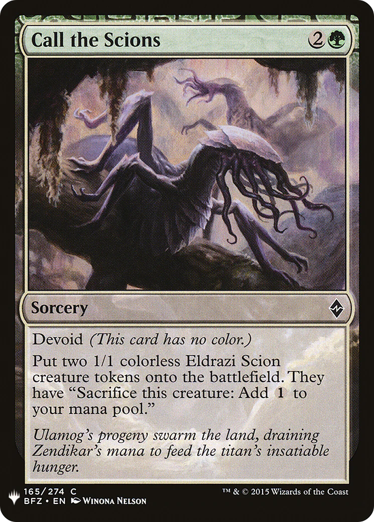Call the Scions (LIST-165)  - The List