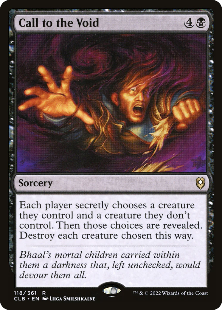 Call to the Void (CLB-118)  Foil - Commander Legends: Battle for Baldur's Gate
