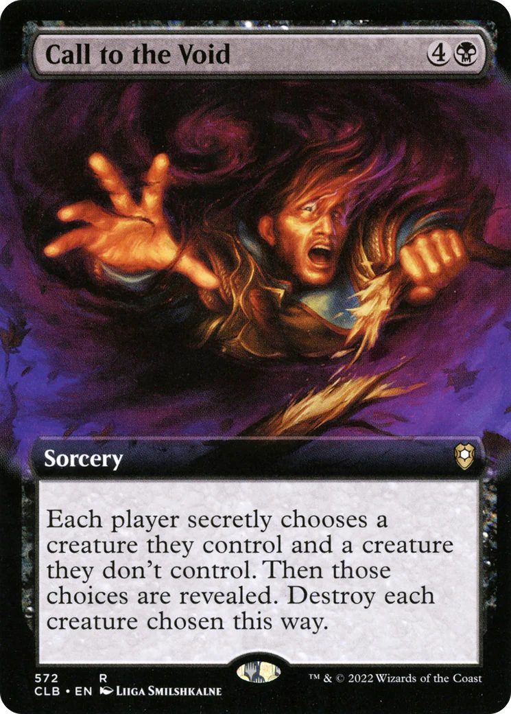 Call to the Void (Extended Art) (CLB-572)  Foil - Commander Legends: Battle for Baldur's Gate: (Extended Art)