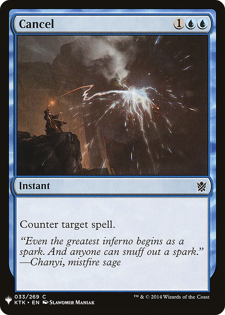 Cancel (LIST-033)  - The List