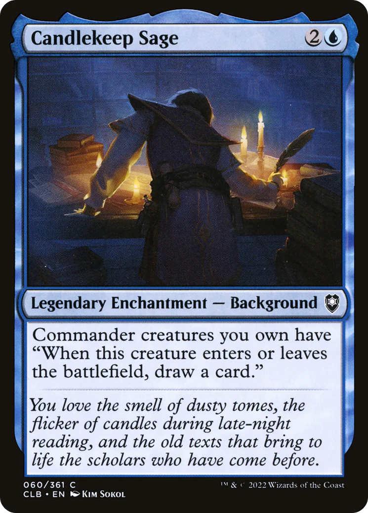 Candlekeep Sage (CLB-060)  Foil - Commander Legends: Battle for Baldur's Gate
