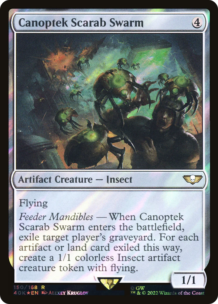 Canoptek Scarab Swarm (Surge Foil) (40K-150)  Foil - Warhammer 40,000 Commander