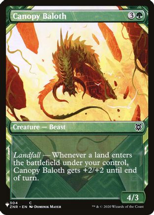 Canopy Baloth (Showcase) (LIST-304)  - The List