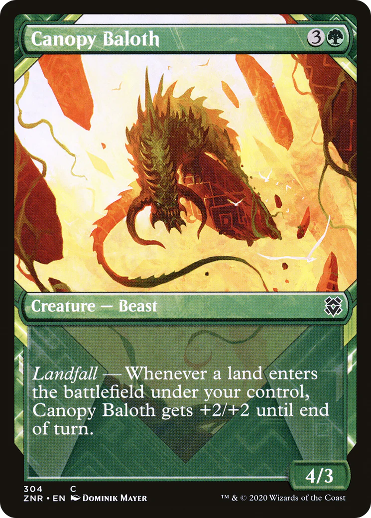 Canopy Baloth (Showcase) (ZNR-304)  - Zendikar Rising